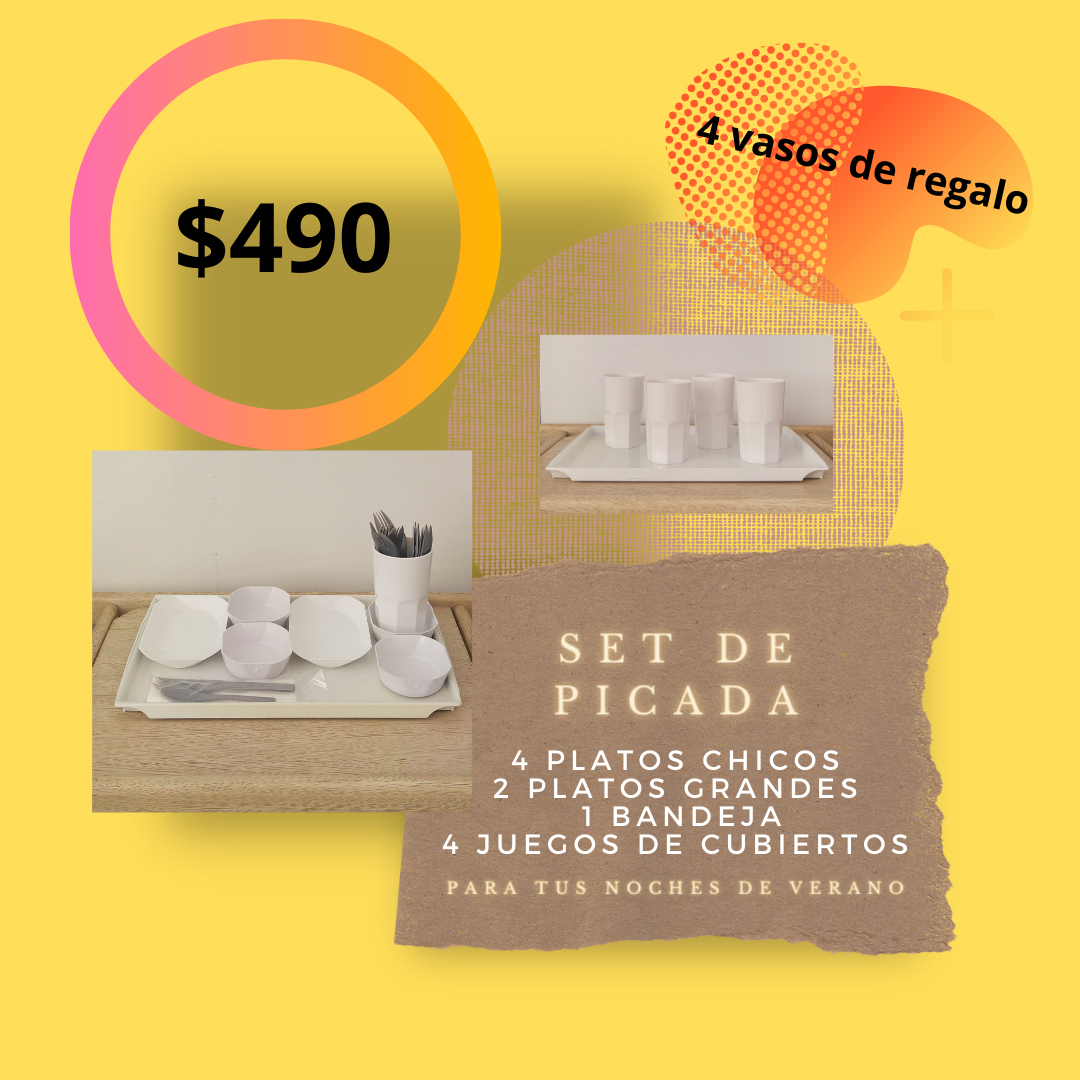 Set Picada. ARPLA productos plásticos.